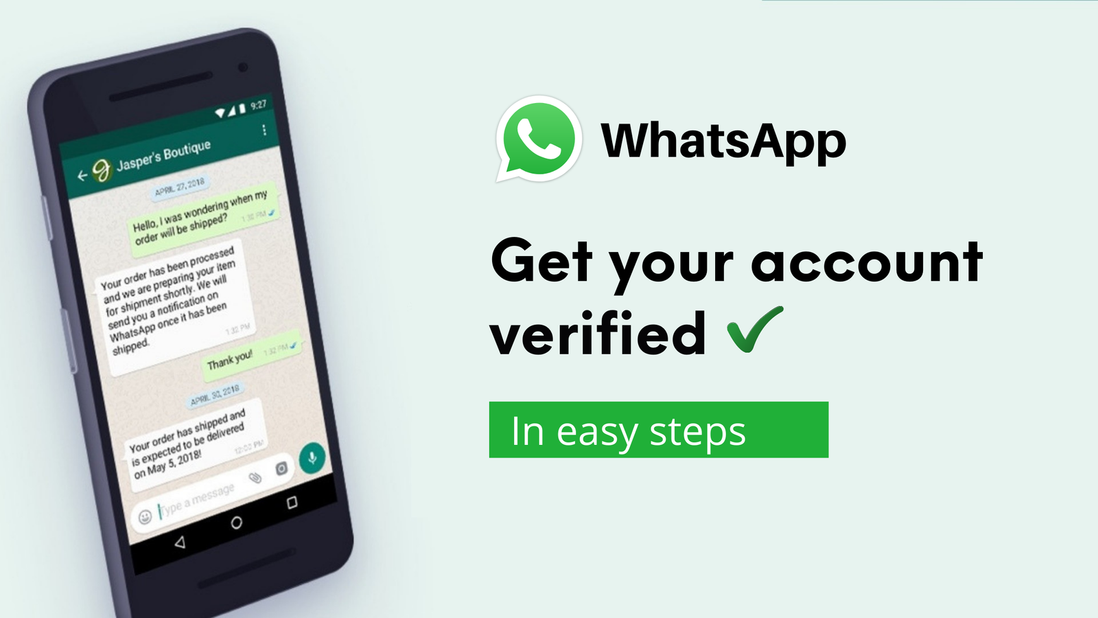 are whatsapp business account verified